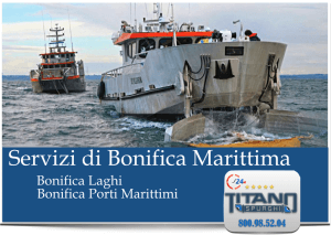 Barche per la bonifica dei porti marittimi