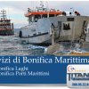 Barche per la bonifica dei porti marittimi